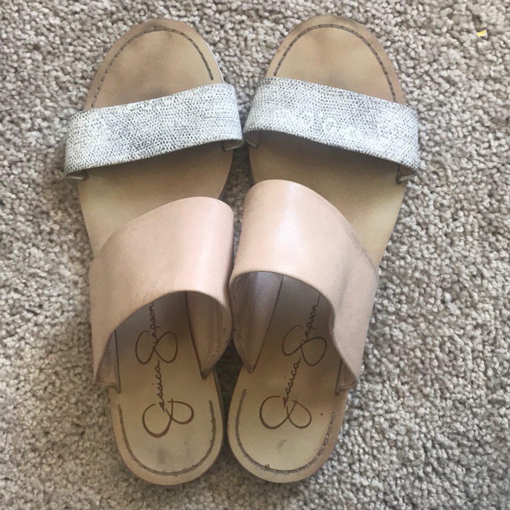 Snake print sandal